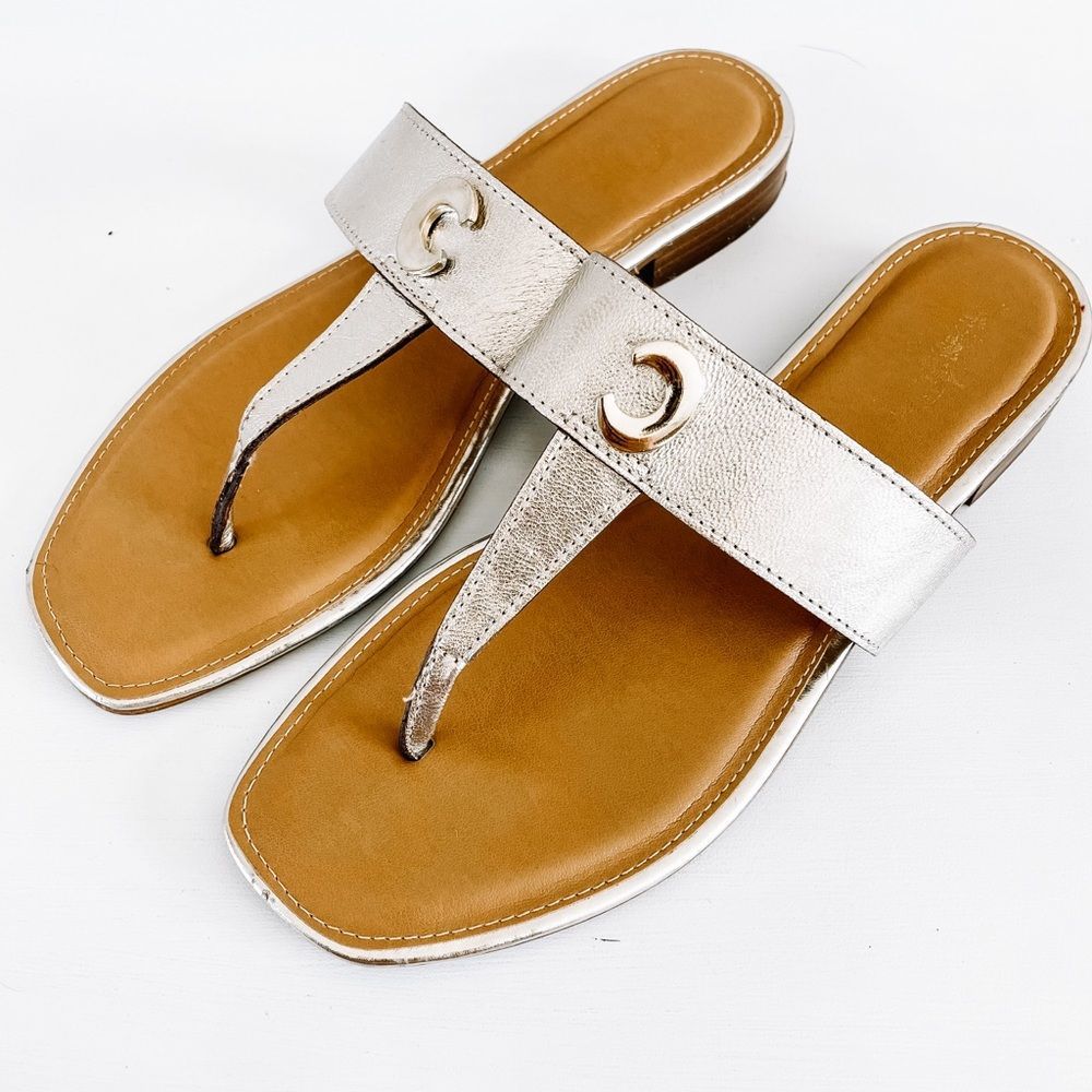 Coach Turin Gold Sandals